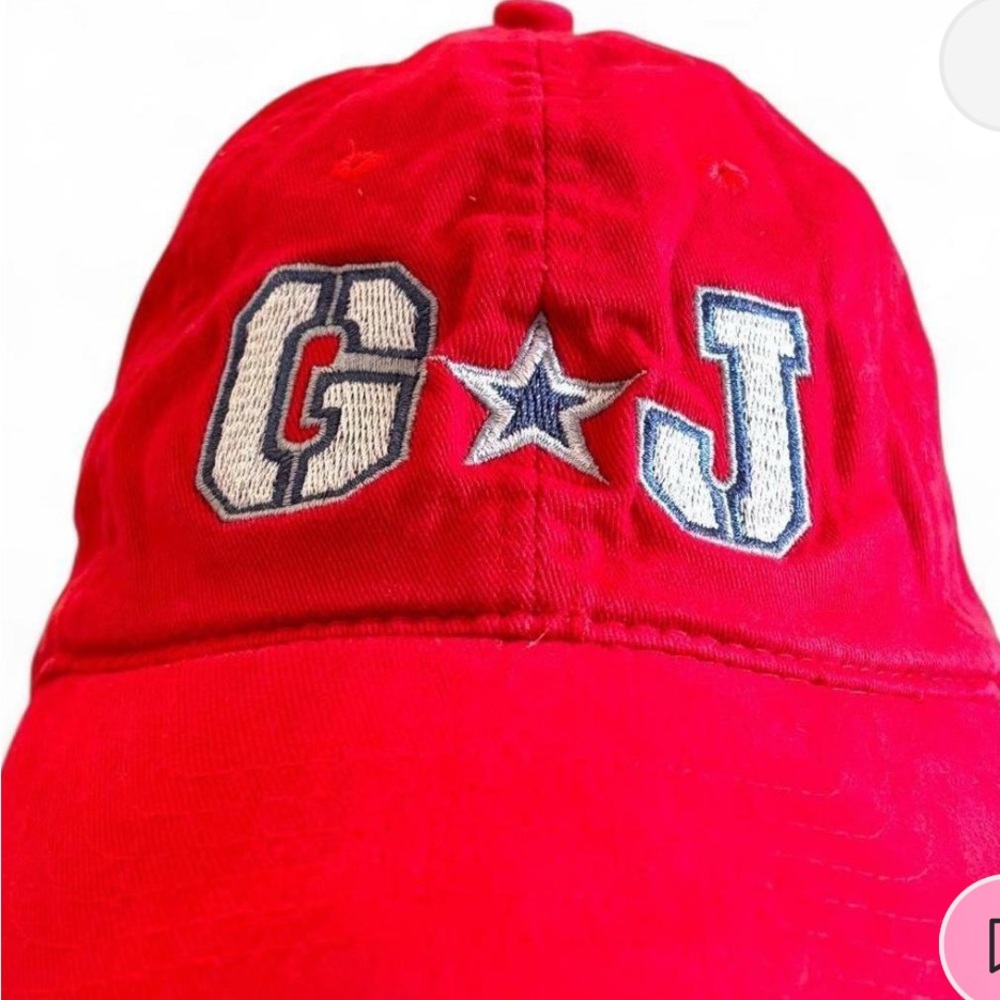 Guess Red Baseball Cap with Embroidered Logo
